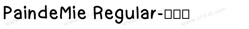 PaindeMie Regular字体转换